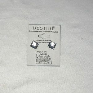 Swarovski Unisex Crystal Studs